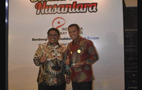 Penghargaan Indonesia Visioner Leader 2019 berhasil diraih Bupati Takalar H. Syamsari, S. Pt, MM.